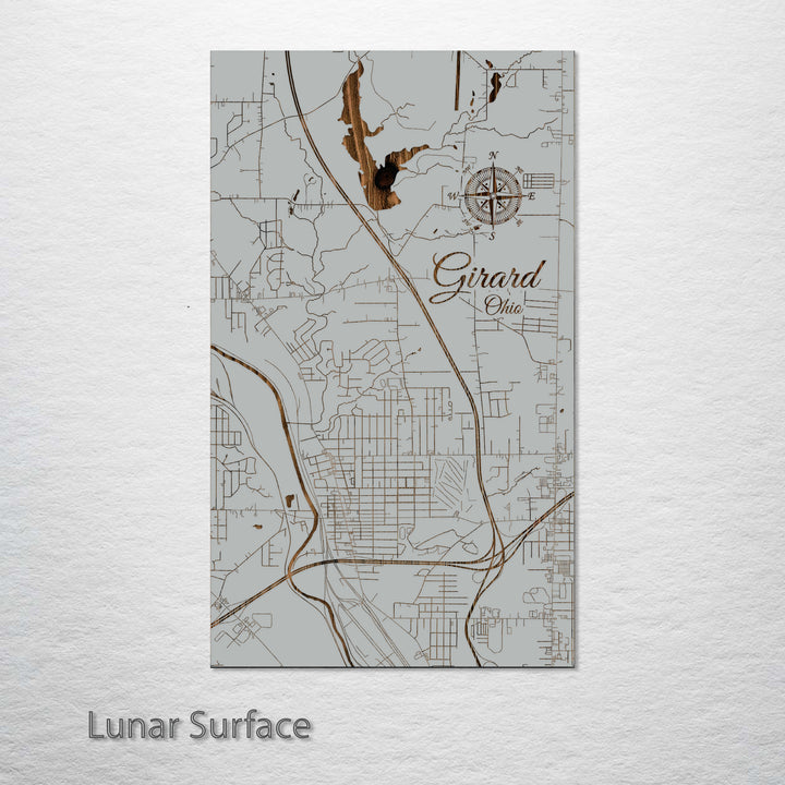 Girard, Ohio Street Map