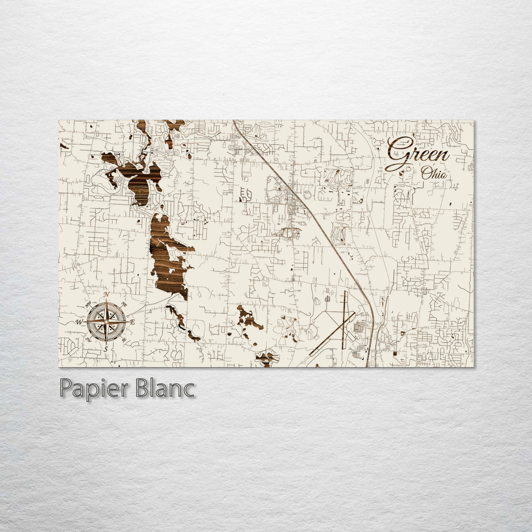 Green, Ohio Street Map