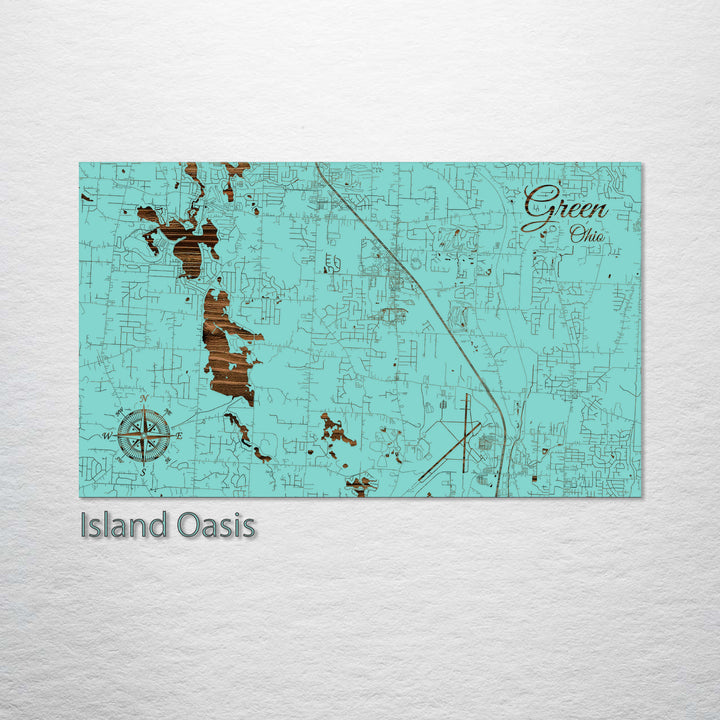 Green, Ohio Street Map