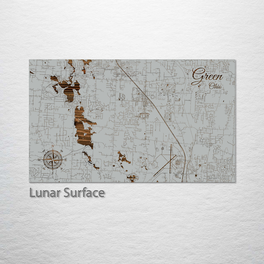 Green, Ohio Street Map