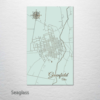 Greenfield, Ohio Street Map