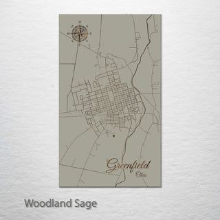 Greenfield, Ohio Street Map