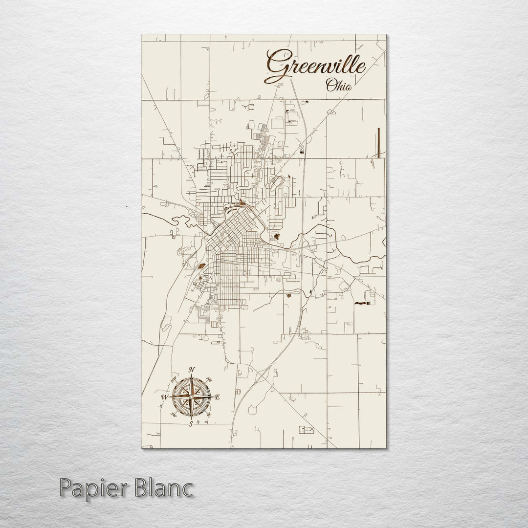 Greenville, Ohio Street Map