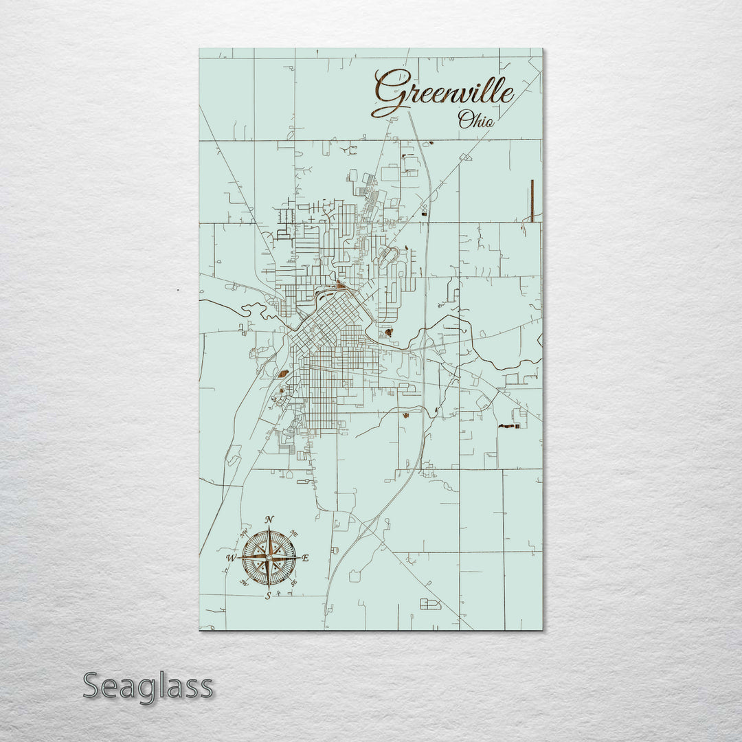 Greenville, Ohio Street Map