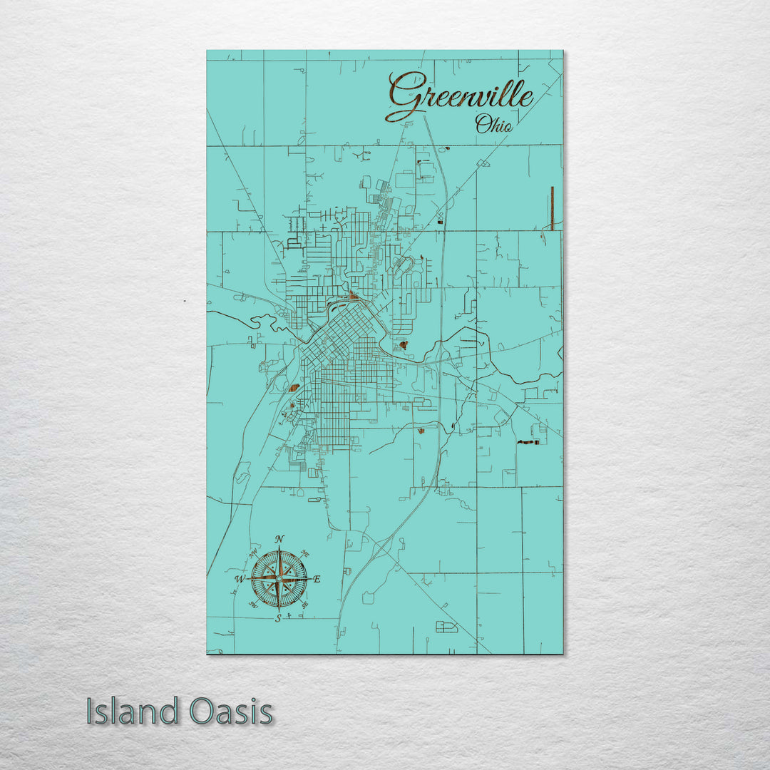 Greenville, Ohio Street Map