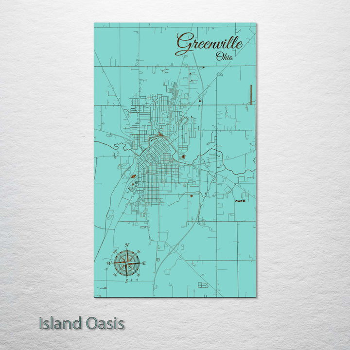 Greenville, Ohio Street Map