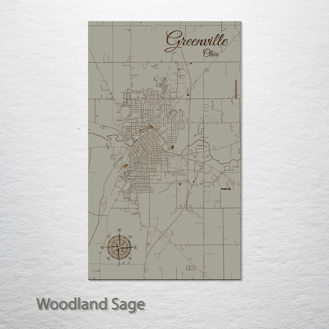 Greenville, Ohio Street Map