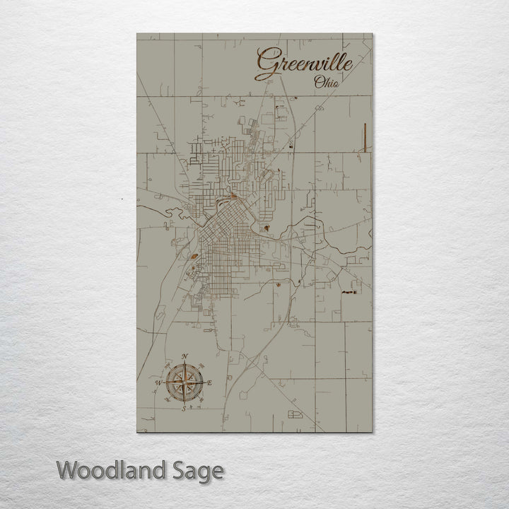 Greenville, Ohio Street Map