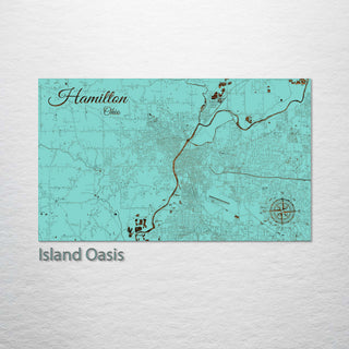 Hamilton, Ohio Street Map