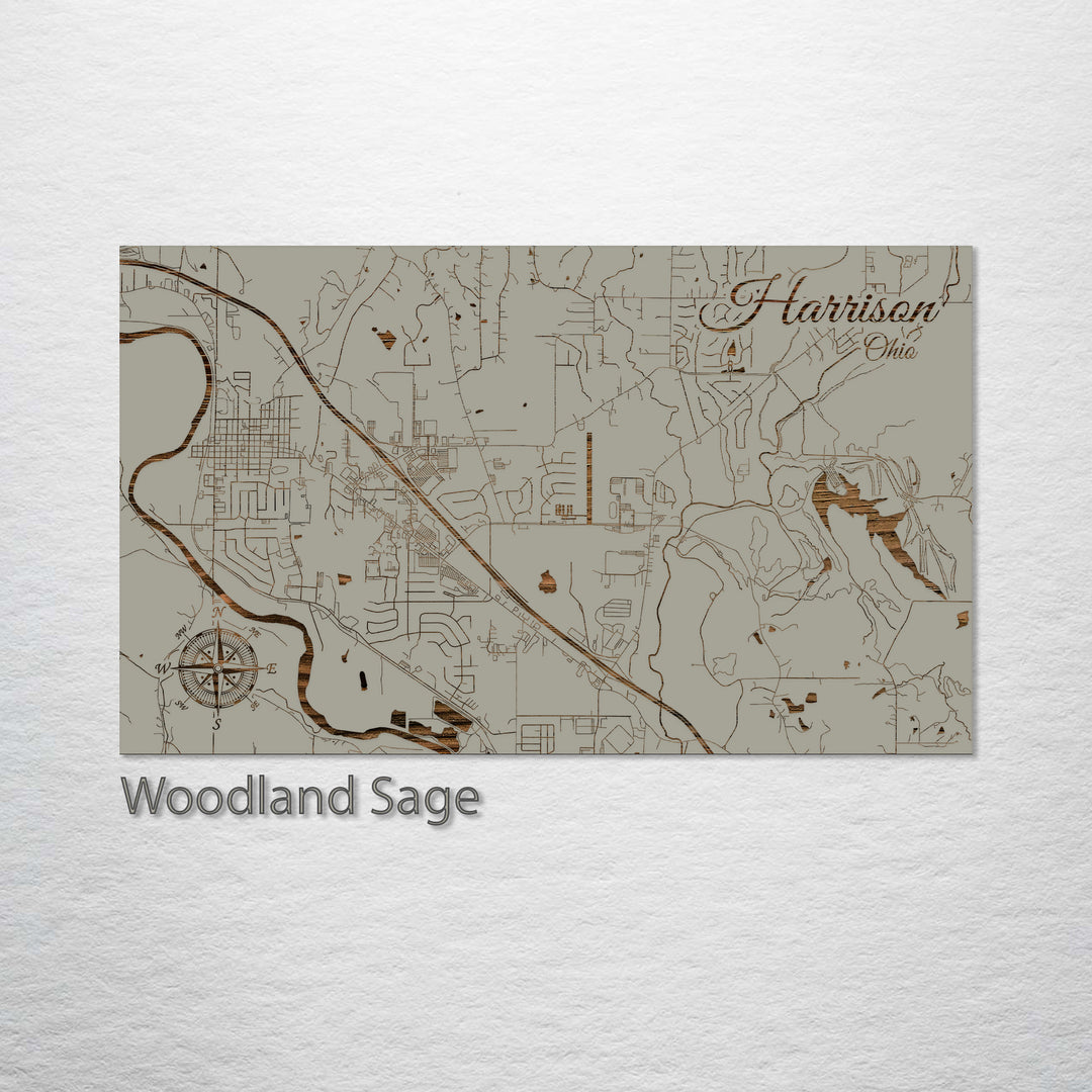 Harrison, Ohio Street Map