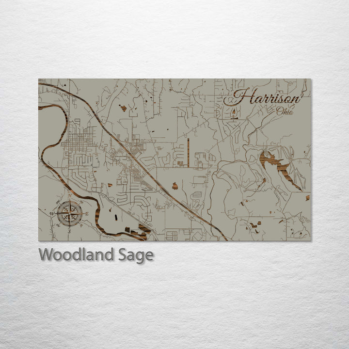 Harrison, Ohio Street Map