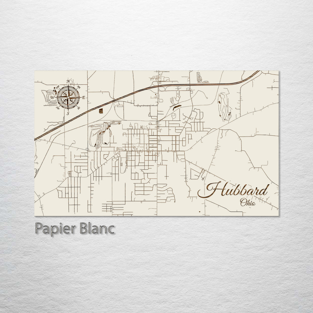 Hubbard, Ohio Street Map