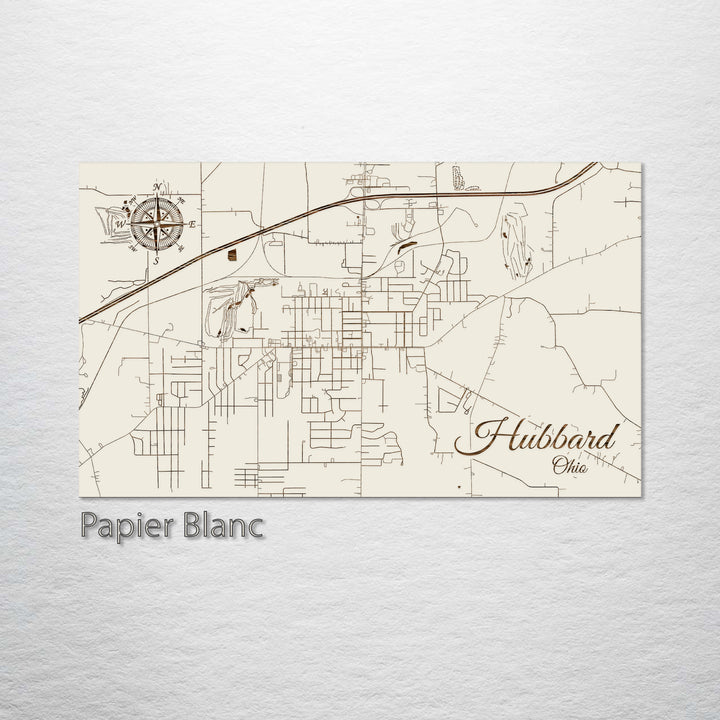 Hubbard, Ohio Street Map