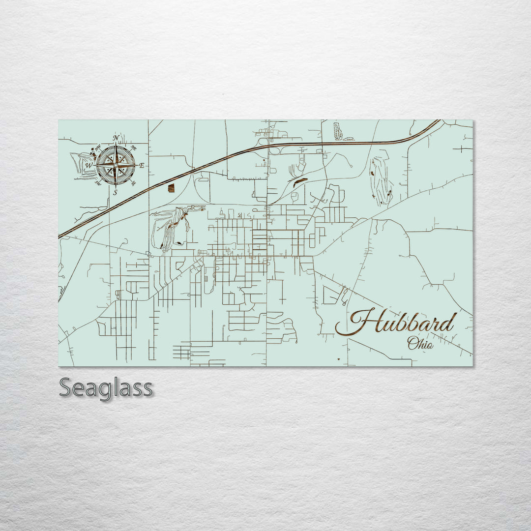 Hubbard, Ohio Street Map