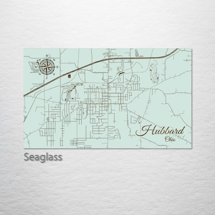 Hubbard, Ohio Street Map