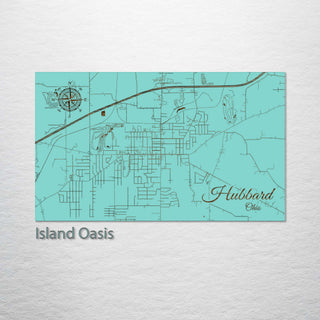 Hubbard, Ohio Street Map