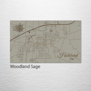 Hubbard, Ohio Street Map