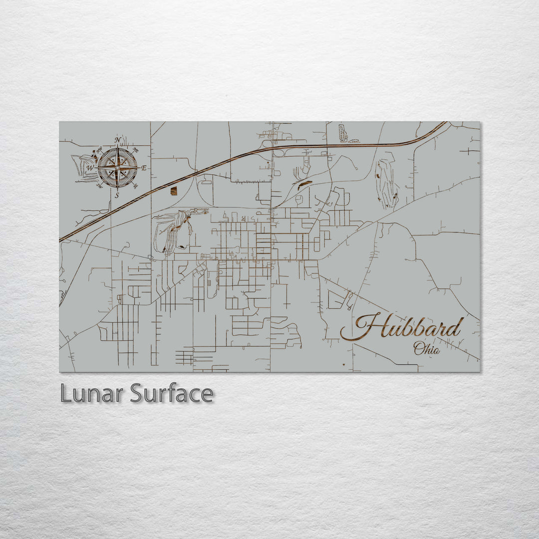 Hubbard, Ohio Street Map