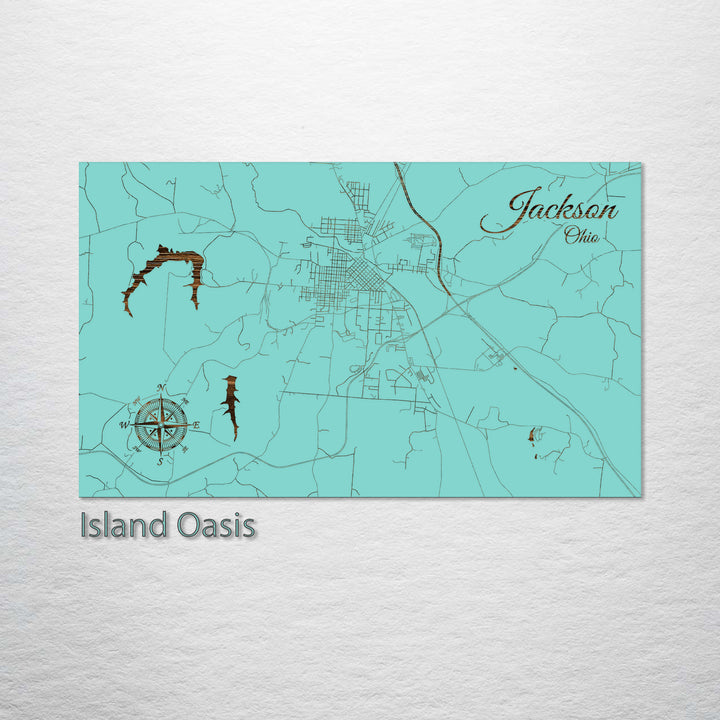 Jackson, Ohio Street Map