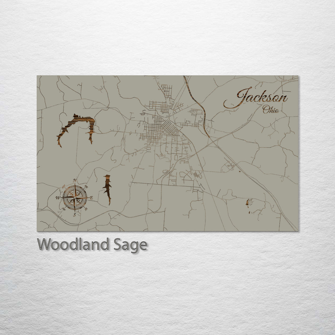 Jackson, Ohio Street Map