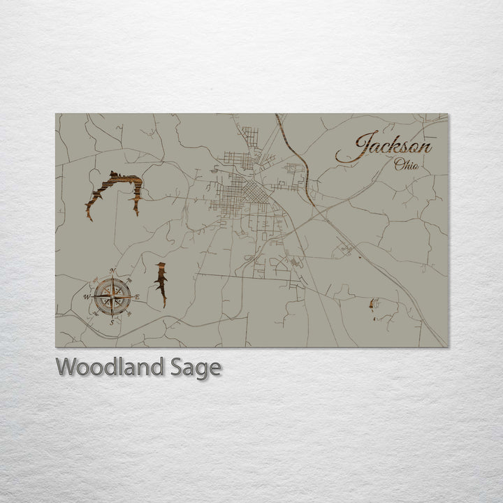 Jackson, Ohio Street Map