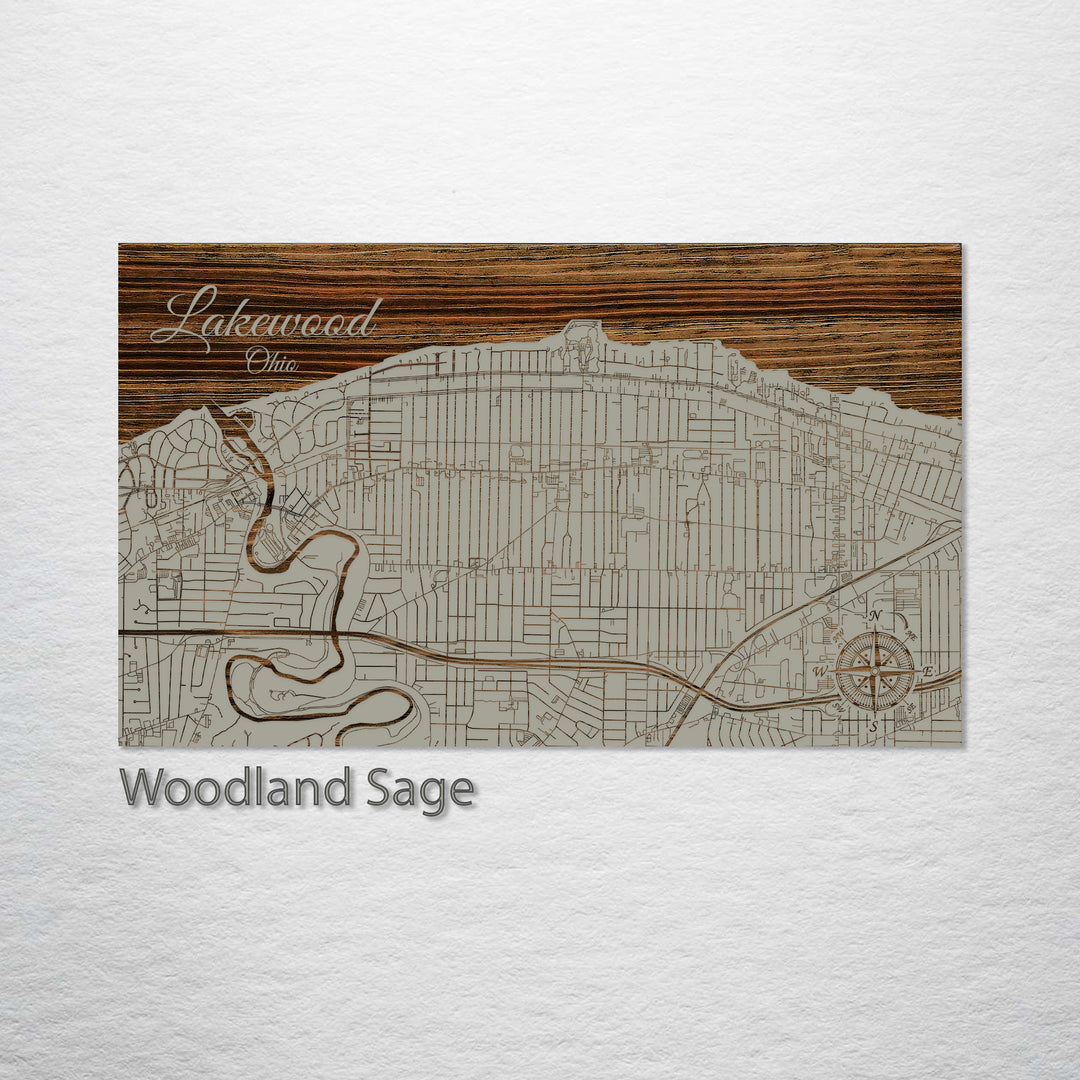 Lakewood, Ohio Street Map