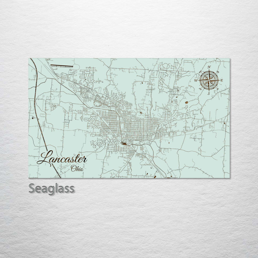 Lancaster, Ohio Street Map