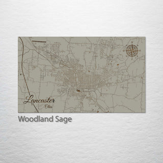 Lancaster, Ohio Street Map