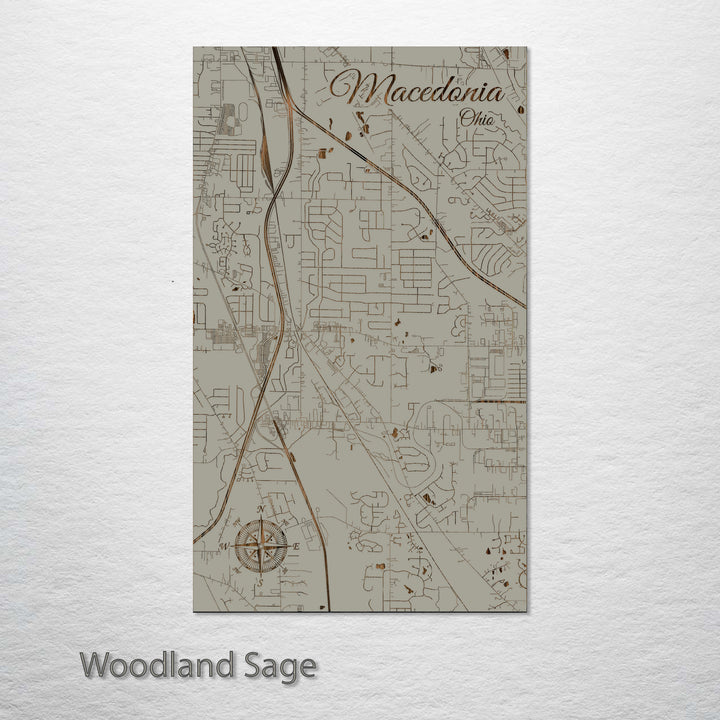 Macedonia, Ohio Street Map