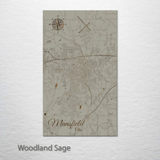 Mansfield, Ohio Street Map