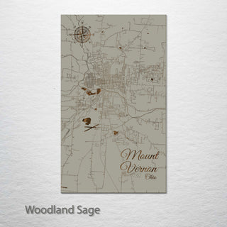 Mount Vernon, Ohio Street Map