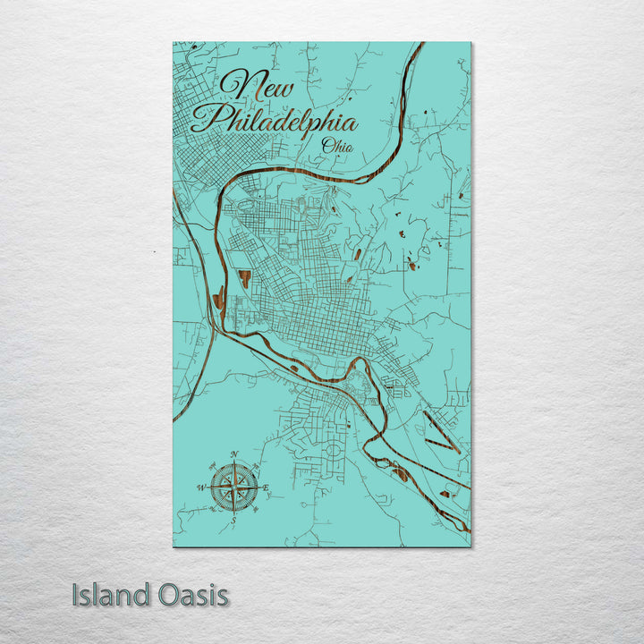 New Philadelphia, Ohio Street Map