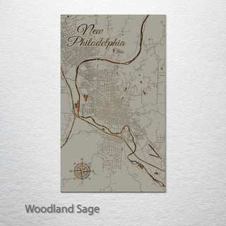 New Philadelphia, Ohio Street Map
