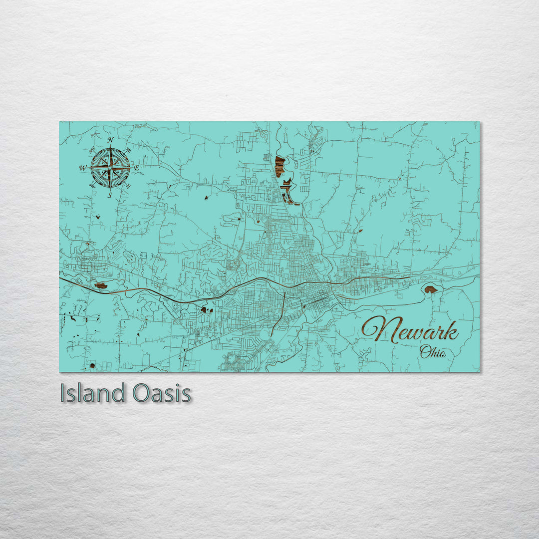 Newark, Ohio Street Map