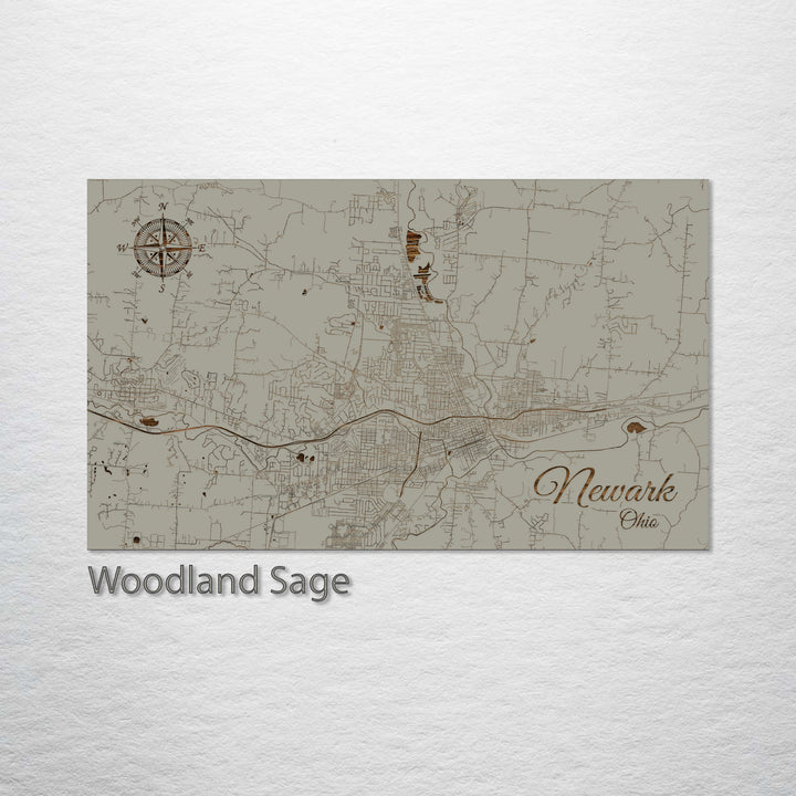 Newark, Ohio Street Map