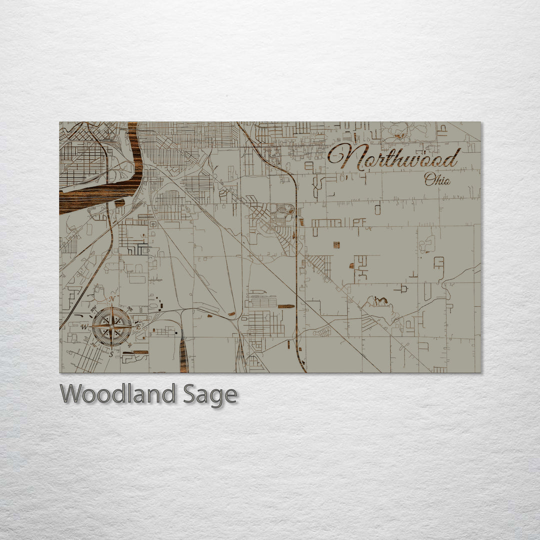 Northwood, Ohio Street Map