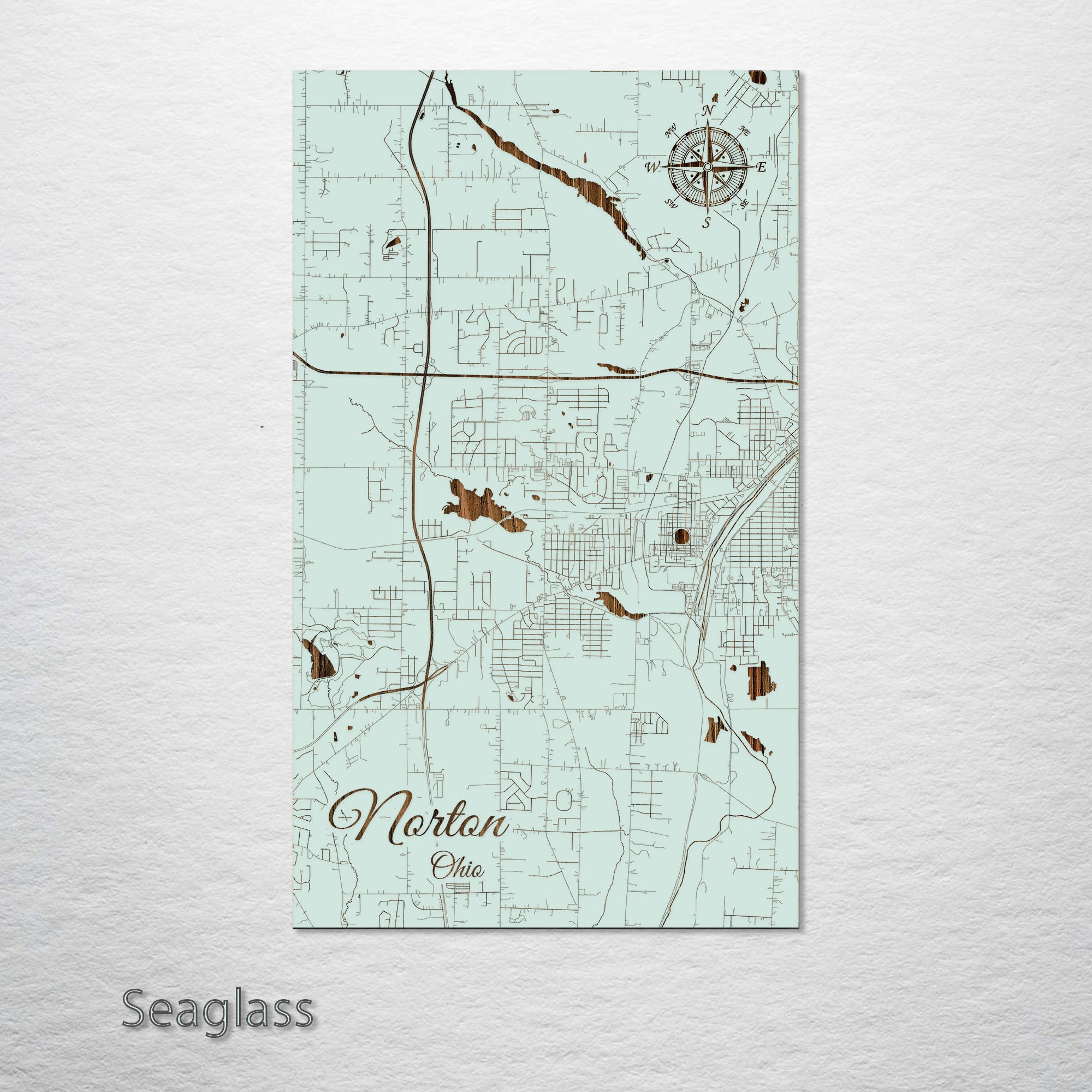 Norton Ohio Street Map OH204 Norton OH 0001 