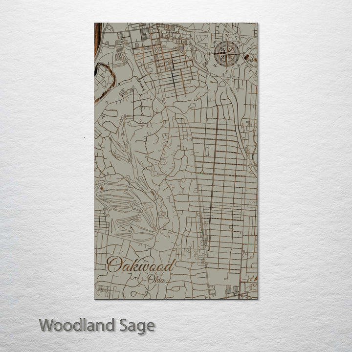 Oakwood, Ohio Street Map