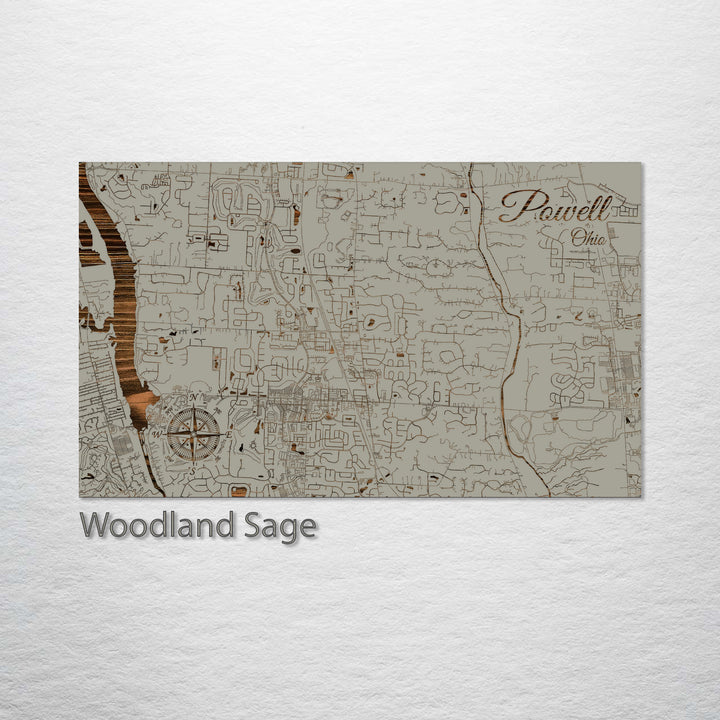 Powell, Ohio Street Map