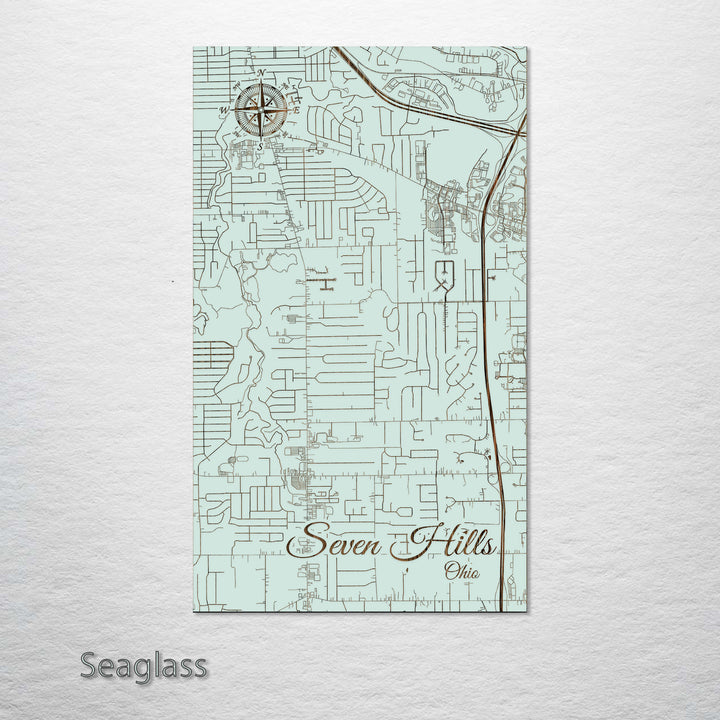 Seven Hills, Ohio Street Map