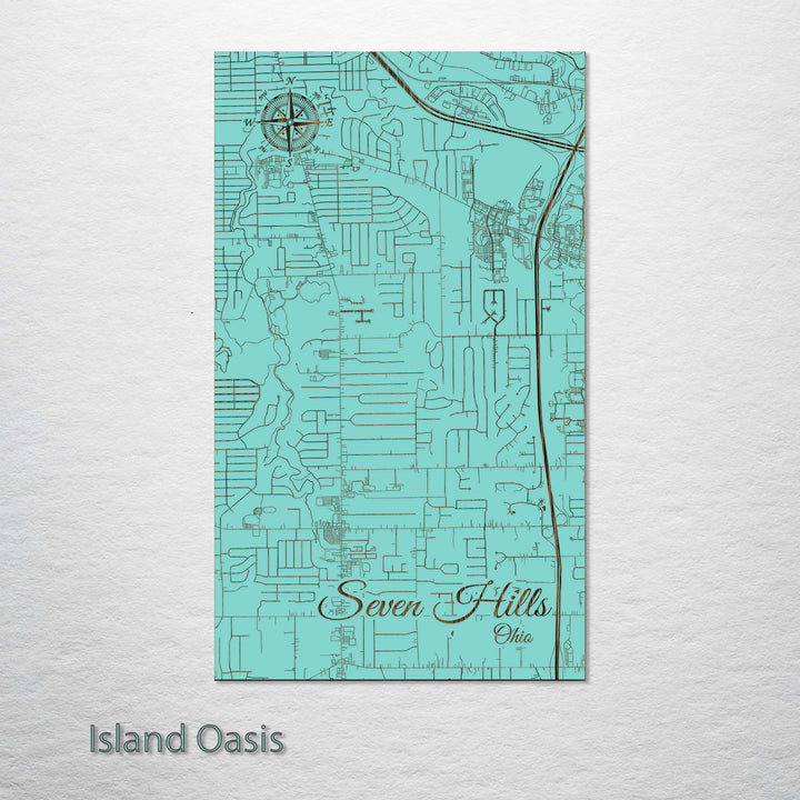 Seven Hills, Ohio Street Map