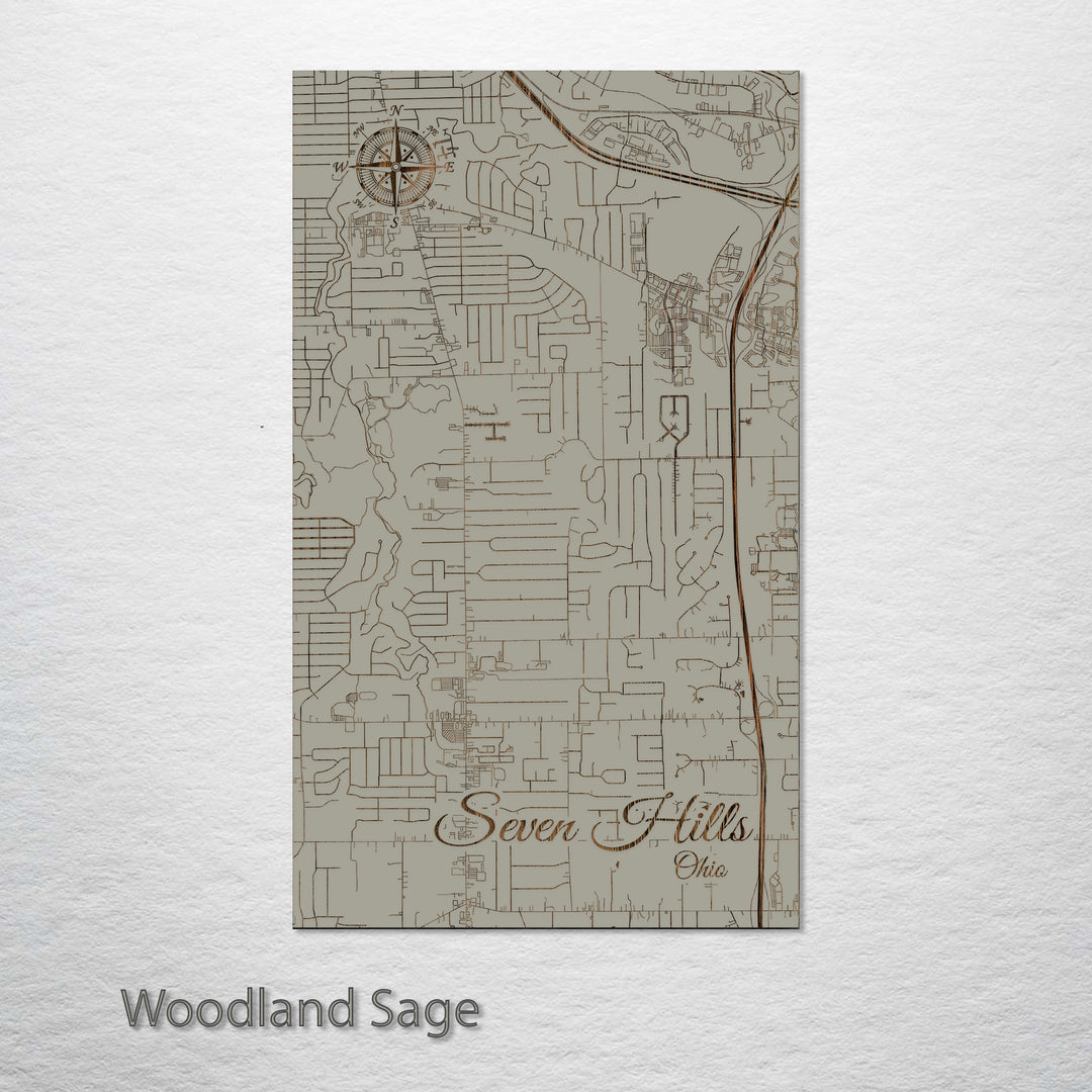 Seven Hills, Ohio Street Map