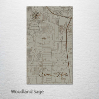Seven Hills, Ohio Street Map