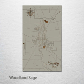 Shelby, Ohio Street Map
