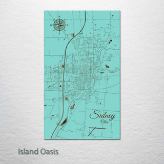 Sidney, Ohio Street Map