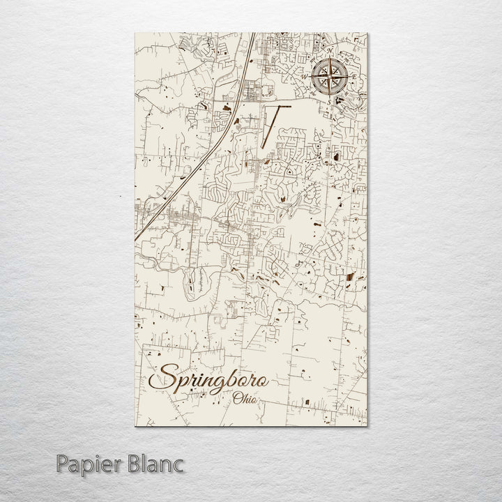 Springboro, Ohio Street Map