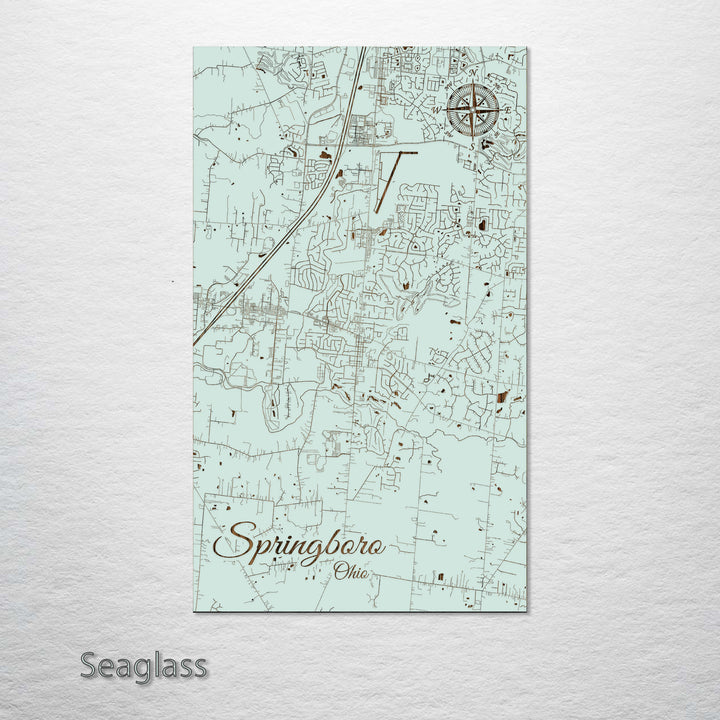 Springboro, Ohio Street Map