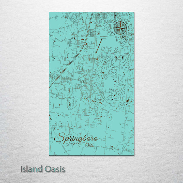 Springboro, Ohio Street Map