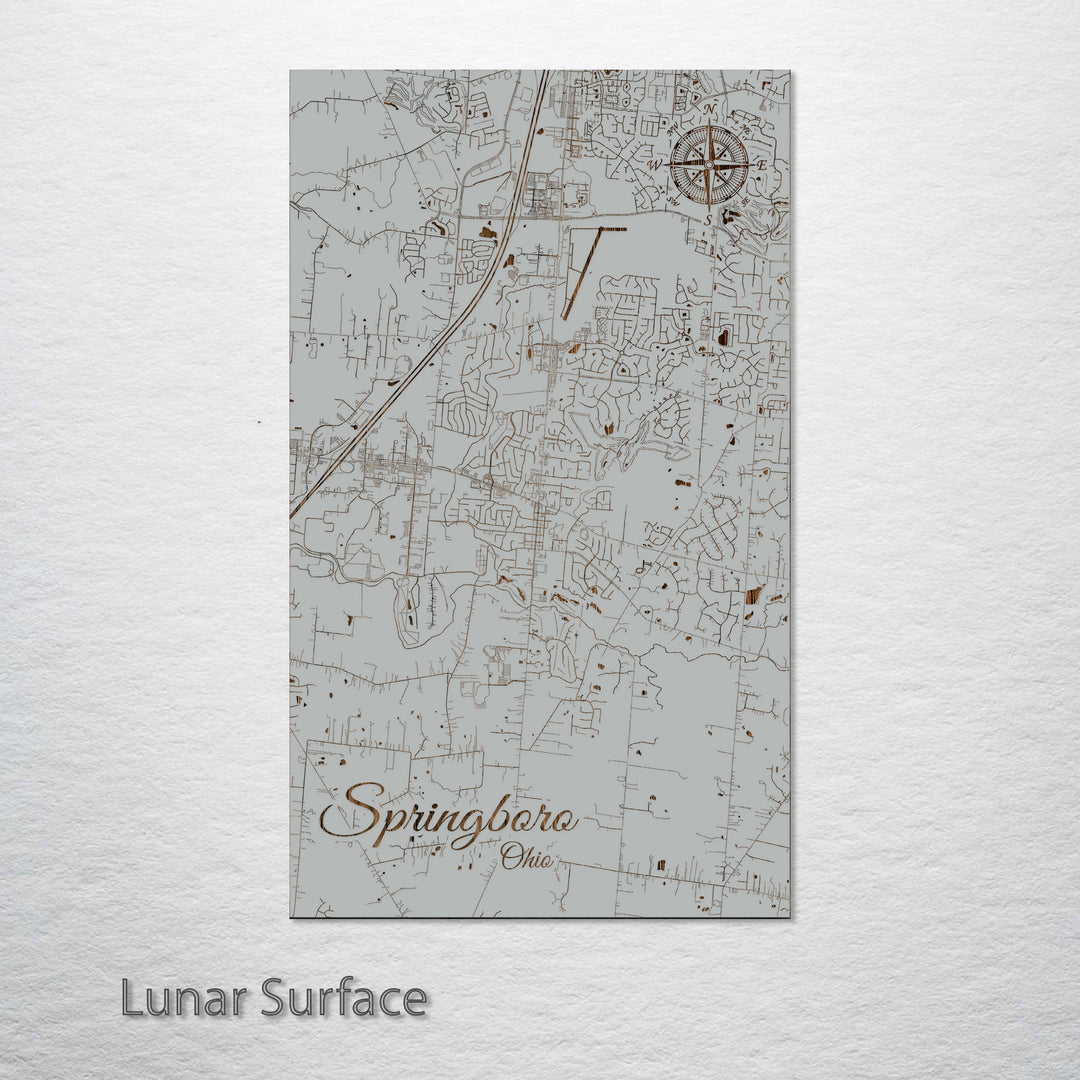 Springboro Outline Springboro, Ohio Street Map