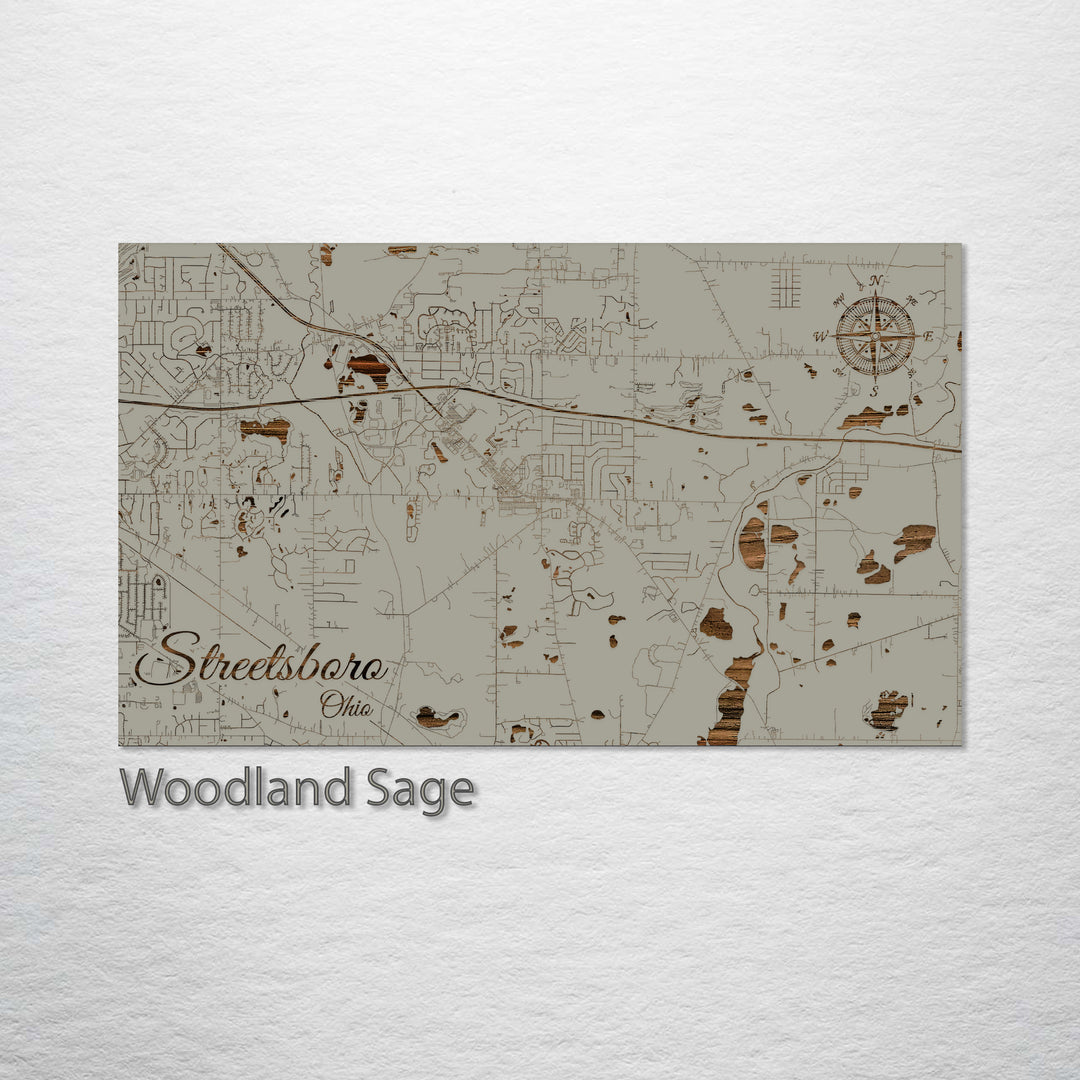 Streetsboro, Ohio Street Map